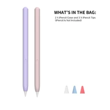Case Compatible With Apple Pencil Pro And 2nd Generation Case Cover Silicone Protective Sleeve Skin Accessories With 3pcs Apple Pencil Tips Cover