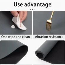 Kitchen * Restaurant * Water Absorbent Anti Slip Mat, Kitchen Sink And Dish Drain Mat, Soft Diatomaceous Earth Plate Drying Mat, Kitchen Counter Anti Slip Drainage Mat, High-Quality Coffee Machine Mat, Easy To Clean, Food Contact Safety, Durable - Multicolor - View 7