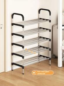 1pc Multi-Tier Adjustable Metal & Plastic Shoe Rack - Freestanding Shoe Storage Organizer, Suitable For Entryway, Hallway, Bedroom, Living Room - Easy Assembly, Space Saving Design, Fits Various Room Types,Valentine's Day,Winter
