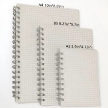 螺旋网格笔记本、顶线安装笔记本、网格笔记本、速记笔记本、记事本、适合素描的网格纸、绘图办公用品、网格笔记本、高中、大学、学习笔记本、网格纸、学校用品、返校