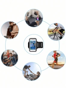 Multifunktionale wasserdichte Sportarmband, Outdoor Laufen Wandern Radfahren Yoga Touchscreen Handyhalterung