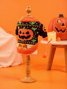 1 pieza Disfraz de mascota de calabaza divertida de Halloween - Disfraz de tela para perros y gatos | Perfecto para fiestas y regalos (Tallas XS-XL)
