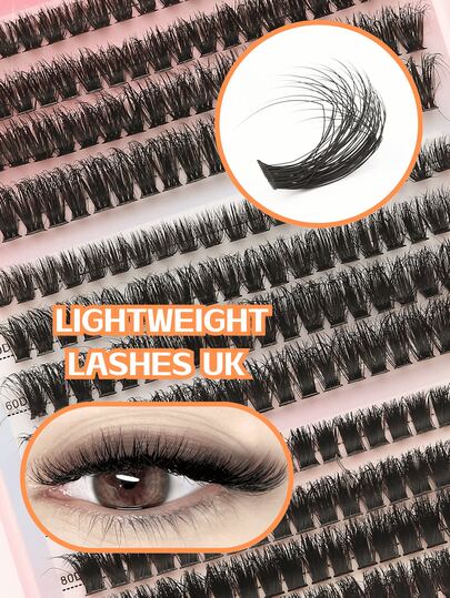 240 pièces Faux cils 50D60D80D Bouclés Volume C/D 8-16mm Gros Volume, Noël Dramatique Individuel Grappe de cils 50D60D80D Effilés et Ultra Moelleux et Ultra Dramatiques, Kit d'extension de cils individuels imperméables - Pour la vie quotidienne, le mariage, les rendez-vous, la scène et les voyages, aimés pour les cadeaux, Noël et Halloween, indispensable !