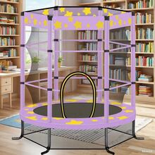 Best 55-Inch Mini Trampoline, Outdoor And Indoor Children's Trampoline, Fenced Trampoline, Safe And Fun, Ideal For Sports Activities And Playtime, Perfect For Kids To Grow Up Happily.Suitable For Families, Backyards, And Gifts