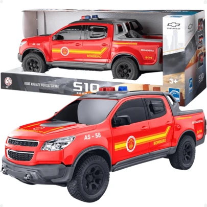 Carro Pick-up S10 Bombeiro Roma Brinquedos REF.: 1152
