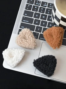 2个可爱毛绒猫耳发夹，女士侧刘海及碎发夹，发爪发饰，情人节发夹，发卡，发夹，发爪夹，秋冬度假装扮，女士情人节礼物