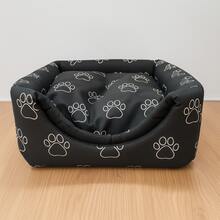 Dog And Cat Bed, Soft And Comfortable Pet House - 黑色 - 查看 2