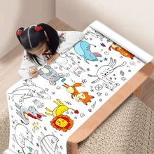 Super Long Children's Graffiti Painting Roll With Different Themes, Suitable For Boys And Girls Coloring And Drawing Over 3 Years Old Christmas Decoration