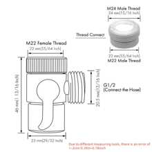 2/1件装ABS/合金银色水龙头分水器，防漏水龙头分流阀，厨房水槽水龙头，浴缸水龙头，厨房配件，适用于淋浴、浴室厨房用品、厨房配件、厨房工具 - 銀色 - 查看 6