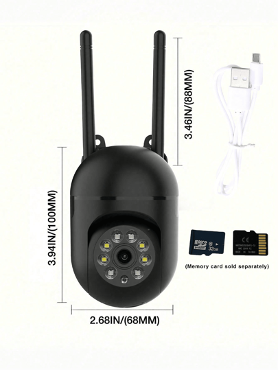 1/2/4 Packs 1080p HD Home Monitoring Camera All Weather Full Evening Vision, 360° Viewing Zoom, Two Way Talk, Pet Detection Motion Alerts Wireless Inside Outside view 11