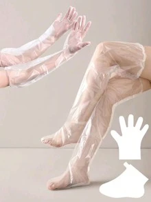 200/2 chiếc Mặt nạ chân dài chống nước dùng một lần, Dưỡng ẩm cho chân, Găng tay dưỡng ẩm tay đa năng dày dặn, Thích hợp cho SPA, Chăm sóc da hàng ngày, Trung tâm chăm sóc sức khỏe, Thẩm mỹ viện - Nhiều màu - Xem 12