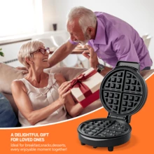 CACHOO Waffle Maker, 8'' 4-Slice, 1000W Powerful Fast Heating, Non-Stick Coating, Easy To Clean, Cool-Touch Handle, Indicator Lights, Perfect For Breakfast & Snacks,304 Stainless Steel - Xem 2