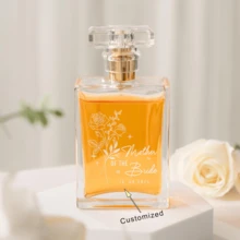 Personalized Birth Flower Perfume Bottle - Custom Mother Of The Bride Gift From Daughter, Future Mother In Law Gift, Grandma Perfume Bottle