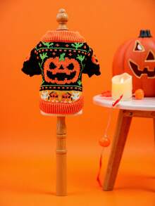 1 pieza Disfraz de mascota de calabaza divertida de Halloween - Disfraz de tela para perros y gatos | Perfecto para fiestas y regalos (Tallas XS-XL)
