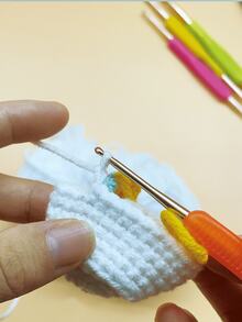 TPR Soft Rubber Double-Ended Crochet Hooks, Ergonomic 2-In-1 Handle Design, Non-Slip, Multiple Sizes, Suitable For Knitting Projects - Multicolor - View 4