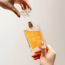 Personalized Birth Flower Perfume Bottle - Custom Mother Of The Bride Gift From Daughter, Future Mother In Law Gift, Grandma Perfume Bottle