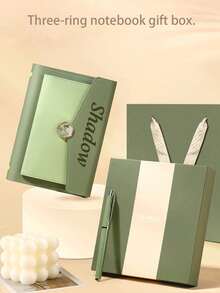 1 pieza Cuaderno personalizado, set de regalo premium, libreta de negocios para reuniones, oficina, eventos corporativos, cuaderno de regalo - Multicolor - Ver 7