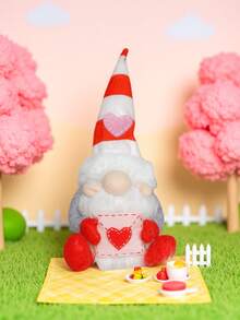 10.24 Inch Gray & Red Faceless Doll Decor, Cute Rudolph Elf Decor, Adorable Faceless Doll Decor, Christmas Decoration, Faceless Old Man Doll Christmas Party Supplies, Suitable For Christmas, Couple Gifts, Home, Living Room, Office Decor, Couple Outfits, New Year Decoration - Multicolor - View 10