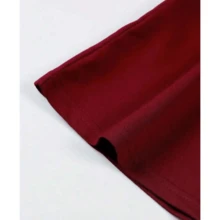 Men's Summer Fashion Tank Top, 100% Cotton, Round Neck - Maroon - View 3