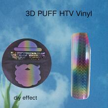 Reflective / 3D Puff Heat Transfer Vinyl For T-Shirts - Vinyl Bundle 9.8x9.8 Inches For Heat Press Machine - Multicolor - View 38
