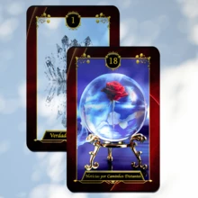 Tarot Deck Oracle Deck Maria Padilha Luxury Launch 36 Laminated Cards And Illustrated Explanatory Manual - Red - View 5