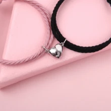 Bestie Kids Magnetic Bracelet With ECG, Love Magnetic Girls Two-Piece Bracelet - 手鐲 - 查看 5