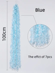 Nejlue Artificial Flowers/Plants1111 Home & Living 5 قطع سلاسل أزهار اصطناعية بطول 100 سم، أغصان زهور الورستريا الاصطناعية، أزهار معلقة كاذبة، إكليل زهور الورستريا الحريرية لديكور المنزل والغرفة والحديقة والجدران والداخلي والخارجي والنوم والزفاف والطاولة والحفلات وعيد الميلاد وعيد الحب