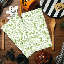 2/4 Piezas Juego, Paños de Cocina, Toallas con Estampado de Hojas Verdes, Súper Suaves de Microfibra Moderna Absorbente, Toallas de Té para Cocinar y Hornear, Paños de Limpieza, Toallas de Mano, Toallas de Té, Súper Suaves y Altamente Absorbentes, Decoración de Cocina, Regalos para Vecinos, Regalos para Mamá, Regalos de Cumpleaños, Regalos de Inauguración de Casa para Amigos, Artículos Esenciales de Cocina, Necesidades Diarias - Multicolor - Ver 13