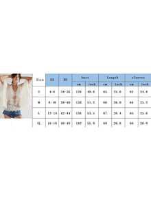 Womens Y2K Lace Patchwork Frill Poncho Tops Solid Color See Through Batwing Sleeve V Neck Ruffle Hem Loose Fit Sheer Mesh T Shirts Blouses Boho Peplum Shawl Shirts Summer Going Out Tops Beach Cover Up Vacation Streetwear - 淺灰色 - 查看 10