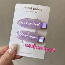 2/3pcs Personalized Name Hair Clips, Name Edge Clips, Customized Hair Clips, Girls Hair Clips, Birthday Gift, Princess Hair Clips, Mother's Day Gift, Valentine's Day Gift, Grandma Gift, Bridesmaid Gift, Bridal Shower Gift, Wedding Gift,Vacay Vibe Au - Multicolor - View 17