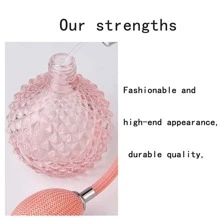 Atomizor de parfum elegant cu ciucuri 100 ml, atomizor de parfum din sticlă reîncărcabilă, elegant, cu decor de ciucuri - sticlă pulverizatoare fără PVC, potrivită pentru călătorii și uz casnic