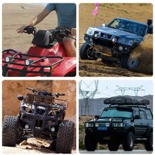 2 pezzi Faro a LED da 60W per motocicletta, faro aggiuntivo universale per moto, faro ausiliario a LED