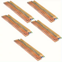 6支/12支彩虹彩色铅笔，7色木制彩色铅笔，适用于绘画、素描、生日、课堂、美术用品 - 彩色 - 查看 1