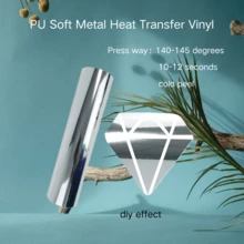 1 Roll Glitter Heat Transfer Vinyl - Sparkle Glitter For T-Shirt Fabric Iron-On Transfers - Multicolor - View 107