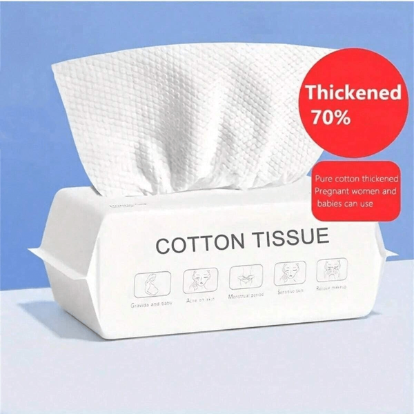 50pcs/100pcs Disposable Face Towels, Soft Dry Wet Wipes, Facial Cleansing Wipes, Facial Cleansing Wipes, Skincare And Makeup Remover Wipes