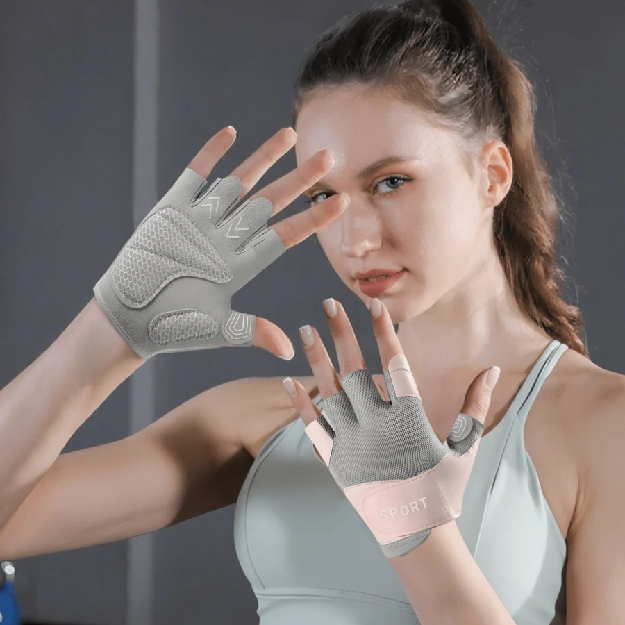 POOST Gym Gloves - Baby Pink - View 1