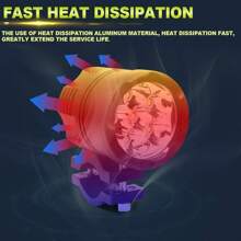 2 pezzi Faro a LED da 60W per motocicletta, faro aggiuntivo universale per moto, faro ausiliario a LED