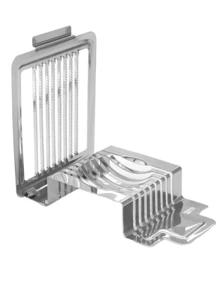 1 件不锈钢皮蛋切片器，多功能鸡蛋切割器，厨房小工具，鸡蛋切片器，皮蛋切片器，鸡蛋工具国庆节/圣诞节/万圣节 - 銀色 - 查看 3