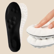 1 paire de semelles intérieures en latex à haute élasticité, semelles intérieures de sport amortissantes et rembourrées, semelles intérieures respirantes et durables sans fatigue