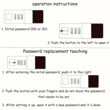 密码锁存钱罐，可爱心形图案，方便，适合女性，包含 50 页，可容纳超过 100 张支票、账单、照片、邮票和银行卡，方便存储和管理 - 灰色 - 查看 11