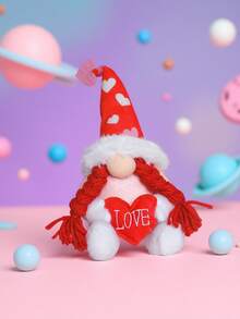 10.24 Inch Gray & Red Faceless Doll Decor, Cute Rudolph Elf Decor, Adorable Faceless Doll Decor, Christmas Decoration, Faceless Old Man Doll Christmas Party Supplies, Suitable For Christmas, Couple Gifts, Home, Living Room, Office Decor, Couple Outfits, New Year Decoration - Multicolor - View 11