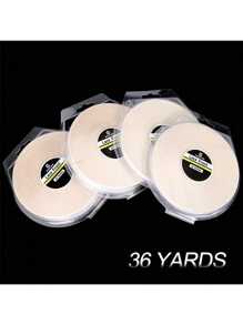 36码/卷接发系统胶带，无光泽粘合双面蕾丝前假发胶带，可替换胶带