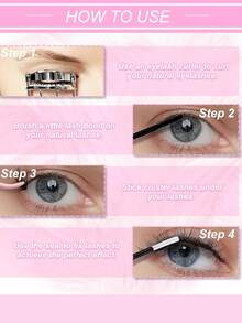 10 cajas/600 piezas de pestañas postizas en racimo con rizo C, 20D, 8-11mm, aspecto natural, alargadoras y de larga duración, adecuadas para ocasiones de fiesta - C - Ver 4