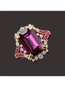 Modische Ringe mit funkelndem synthetischem Zubehör, geeignet für den täglichen Gebrauch von Frauen, elegante Damen-Hochzeits- und Verlobungsringe, unverzichtbarer Schmuck für Partys und Bankette