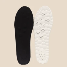 1 paire de semelles intérieures en latex à haute élasticité, semelles intérieures de sport amortissantes et rembourrées, semelles intérieures respirantes et durables sans fatigue