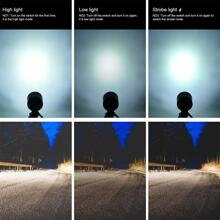 2 pezzi Faro a LED da 60W per motocicletta, faro aggiuntivo universale per moto, faro ausiliario a LED