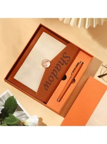 1 pieza Cuaderno personalizado, set de regalo premium, libreta de negocios para reuniones, oficina, eventos corporativos, cuaderno de regalo - Multicolor - Ver 5