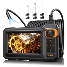 4.3" LCD Screen Endoscope Camera With Light, 16.5ft Flexible Snake Camera, USB Rechargeable, Ideal For DIY Home And Factory Inspection, 1080P HD Endoscope Camera