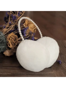 1件女士冬季保暖耳套，时尚设计，温暖精致，展现小巧立体的五官秋季 - 彩色 - 查看 2