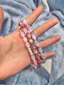 100pcs Cat Eye Jujube Beads, Oval Beads For DIY Bracelets, Necklaces, Hanging Ropes, Suitable For DIY Jewelry Accessories, Home Decor, Arts And Crafts, Jewelry Making - Multicolor - View 8